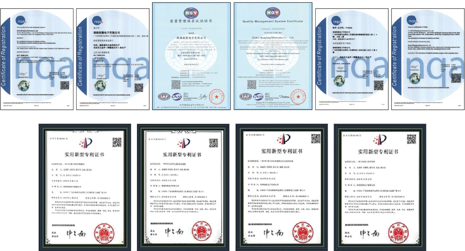 product certificates